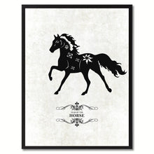 Load image into Gallery viewer, Zodiac Horse Horoscope Canvas Print, Black Picture Frame Home Decor Wall Art Gift