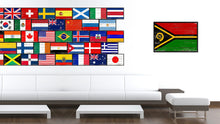 Load image into Gallery viewer, Vanuatu Country National Flag Vintage Canvas Print with Picture Frame Home Decor Wall Art Collection Gift Ideas