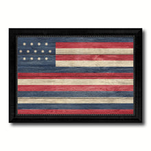 Load image into Gallery viewer, Serapis John Paul Joans Historical Revolutionary flag Texture Canvas Print with Black Picture Frame Gift Ideas Home Decor Wall Art