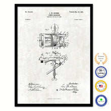 Load image into Gallery viewer, 1899 Lemon Squeezer Old Patent Art Print on Canvas Custom Framed Vintage Home Decor Wall Decoration Great for Gifts