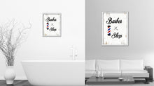 Load image into Gallery viewer, Barber Shop Vintage Saying Gifts Home Decor Wall Art Canvas Print with Custom Picture Frame