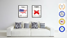 Load image into Gallery viewer, Alabama State Flag Gifts Home Decor Wall Art Canvas Print Picture Frames