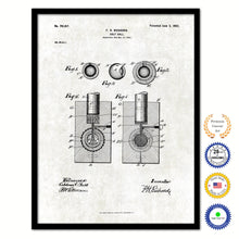 Load image into Gallery viewer, 1902 Golf Ball Old Patent Art Print on Canvas Custom Framed Vintage Home Decor Wall Decoration Great for Gifts