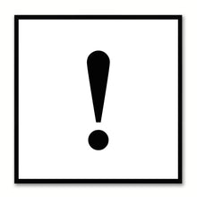 Load image into Gallery viewer, Exclamation Social Media Icon Canvas Print Picture Frame Wall Art Home Decor