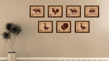 Load image into Gallery viewer, Beef Meat Cow Cuts Butchers Chart Canvas Print Picture Frame Home Decor Wall Art Gifts