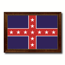 Load image into Gallery viewer, Army of Tennessee Military Flag Canvas Print with Brown Picture Frame Home Decor Wall Art Gift Ideas