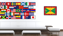 Load image into Gallery viewer, Grenada Country National Flag Vintage Canvas Print with Picture Frame Home Decor Wall Art Collection Gift Ideas