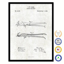 Load image into Gallery viewer, 1882 Kitchen Implement Old Patent Art Print on Canvas Custom Framed Vintage Home Decor Wall Decoration Great for Gifts