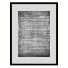Load image into Gallery viewer, Constitution We The People Canvas Print Home Decor Wall Art, Black Framed