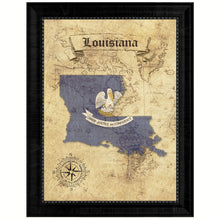 Load image into Gallery viewer, Louisiana State Vintage Map Gifts Home Decor Wall Art Office Decoration