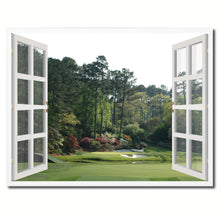 Load image into Gallery viewer, Masters Hole Augusta Picture French Window Framed Canvas Print Home Decor Wall Art Collection