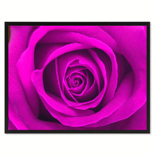 Load image into Gallery viewer, Purple Rose Flower Framed Canvas Print Home Décor Wall Art
