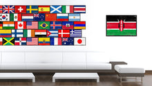 Load image into Gallery viewer, Kenya Country National Flag Vintage Canvas Print with Picture Frame Home Decor Wall Art Collection Gift Ideas