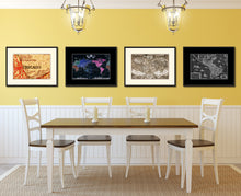 Load image into Gallery viewer, Chicago Illinois Vintage Antique Map Wall Art Home Decor Gift Ideas Canvas Print Custom Picture Frame