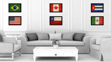 Load image into Gallery viewer, Chile Country Flag Texture Canvas Print with Black Picture Frame Home Decor Wall Art Decoration Collection Gift Ideas