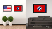 Load image into Gallery viewer, Tennessee State Flag Canvas Print with Custom Black Picture Frame Home Decor Wall Art Decoration Gifts