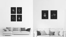Load image into Gallery viewer, 1955 Photo Flash Bulb Vintage Patent Artwork Black Framed Canvas Home Office Decor Great Gift for Photographer