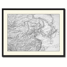 Load image into Gallery viewer, Europe Asia Vintage B&W Map Canvas Print, Picture Frame Home Decor Wall Art Gift Ideas