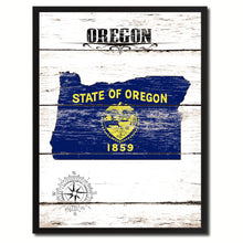 Load image into Gallery viewer, Oregon State Flag Gifts Home Decor Wall Art Canvas Print Picture Frames