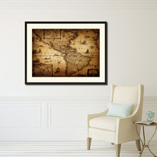 Load image into Gallery viewer, America Vintage Antique Map Wall Art Home Decor Gift Ideas Canvas Print Custom Picture Frame