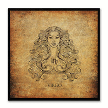 Load image into Gallery viewer, Zodiac Virgo Horoscope Canvas Print, Black Picture Frame Gifts Home Decor Wall Art Decoration