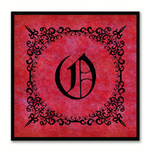 Load image into Gallery viewer, Alphabet O Red Canvas Print Black Frame Kids Bedroom Wall Décor Home Art
