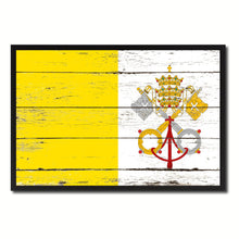 Load image into Gallery viewer, Vatican City Country National Flag Vintage Canvas Print with Picture Frame Home Decor Wall Art Collection Gift Ideas