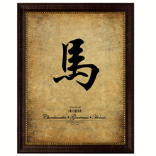 Load image into Gallery viewer, Zodiac Horse Horoscope Canvas Print Brown Picture Frame Home Decor Wall Art Gift Ideas