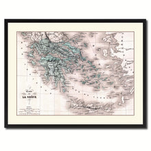 Load image into Gallery viewer, Greece Vintage Antique Map Wall Art Home Decor Gift Ideas Canvas Print Custom Picture Frame