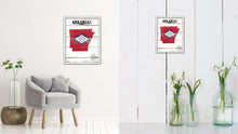 Load image into Gallery viewer, Arkansas Flag Gifts Home Decor Wall Art Canvas Print with Custom Picture Frame