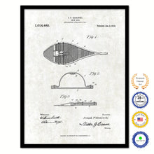 Load image into Gallery viewer, 1912 Snow Shoe Old Patent Art Print on Canvas Custom Framed Vintage Home Decor Wall Decoration Great for Gifts