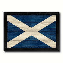 Load image into Gallery viewer, Scotland Country Flag Texture Canvas Print with Black Picture Frame Home Decor Wall Art Decoration Collection Gift Ideas