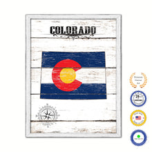 Load image into Gallery viewer, Colorado Flag Gifts Home Decor Wall Art Canvas Print with Custom Picture Frame
