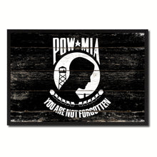 Load image into Gallery viewer, Pow Mia Military Flag Vintage Canvas Print with Picture Frame Home Decor Man Cave Wall Art Collectible Decoration Artwork Gifts