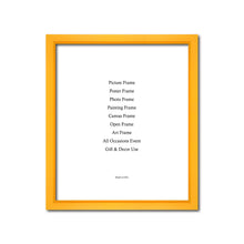 Load image into Gallery viewer, Yellow Colorful Wood Frame Signature Frames Perfect Modern Comtemporary Painting Artwork Craft Project Home Decor