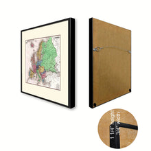 Load image into Gallery viewer, Europe Vintage Antique Map Wall Art Home Decor Gift Ideas Canvas Print Custom Picture Frame