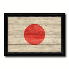 Load image into Gallery viewer, Japan Country Flag Texture Canvas Print with Black Picture Frame Home Decor Wall Art Decoration Collection Gift Ideas