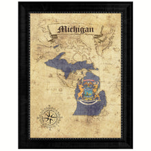 Load image into Gallery viewer, Michigan State Vintage Map Gifts Home Decor Wall Art Office Decoration