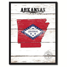 Load image into Gallery viewer, Arkansas State Flag Gifts Home Decor Wall Art Canvas Print Picture Frames