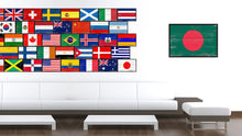 Load image into Gallery viewer, Bangladesh Country National Flag Vintage Canvas Print with Picture Frame Home Decor Wall Art Collection Gift Ideas