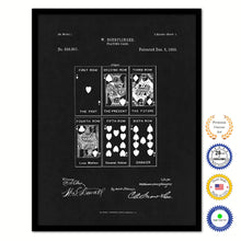 Load image into Gallery viewer, 1893 Face Poker Game Old Patent Art Print on Canvas Custom Framed Vintage Home Decor Wall Decoration Great for Gifts