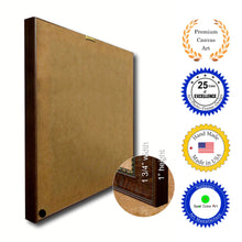 Load image into Gallery viewer, Ireland Saint Patrick Flag Vintage Canvas Print with Brown Picture Frame Gifts Ideas Home Decor Wall Art Decoration