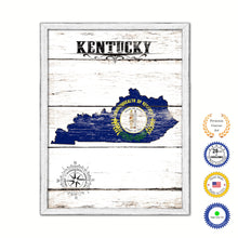 Load image into Gallery viewer, Kentucky Flag Gifts Home Decor Wall Art Canvas Print with Custom Picture Frame