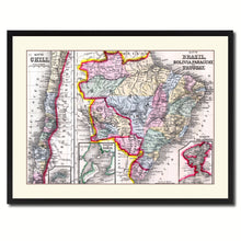 Load image into Gallery viewer, Afghanistan Persia Iraq Iran Vintage Antique Map Wall Art Home Decor Gift Ideas Canvas Print Custom Picture Frame