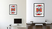 Load image into Gallery viewer, Jack Clover Poker Decks of Vintage Cards Print on Canvas Black Custom Framed