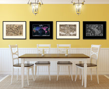 Load image into Gallery viewer, Land Vintage Antique Map Wall Art Home Decor Gift Ideas Canvas Print Custom Picture Frame