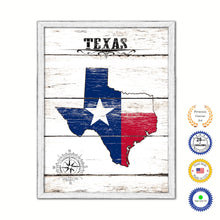 Load image into Gallery viewer, Texas Flag Gifts Home Decor Wall Art Canvas Print with Custom Picture Frame