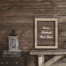 Load image into Gallery viewer, Brown Wood Photo Poster Art Canvas Picture Frame Decor Custom Frame Great for Farmhouse Vintage Rustic Shabby Chic Cottage beach decoration