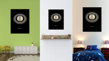Load image into Gallery viewer, Saturn Print on Canvas Planets of Solar System Black Custom Framed Art Home Decor Wall Office Decoration