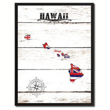 Load image into Gallery viewer, Hawaii State Flag Gifts Home Decor Wall Art Canvas Print Picture Frames